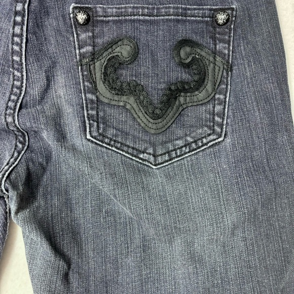 ReRock for Express jeans size 10/30 Skinny EUC dark wash. Deco pockets - Picture 4 of 12